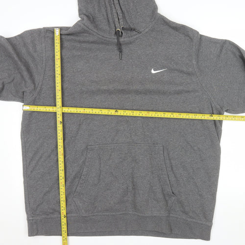 Nike Men's Grey 2XL Pullover Hoodie Fleece Sweatshirt