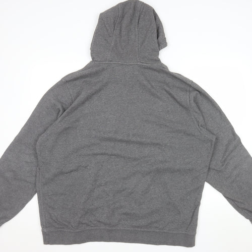Nike Men's Grey 2XL Pullover Hoodie Fleece Sweatshirt