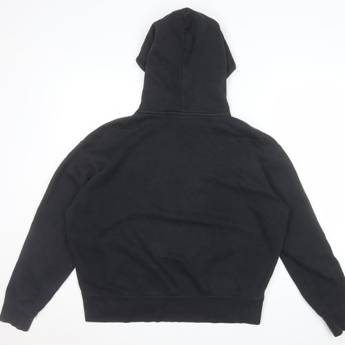 Nike Men's Black Pullover Hoodie Medium Fleece Logo Sportswear