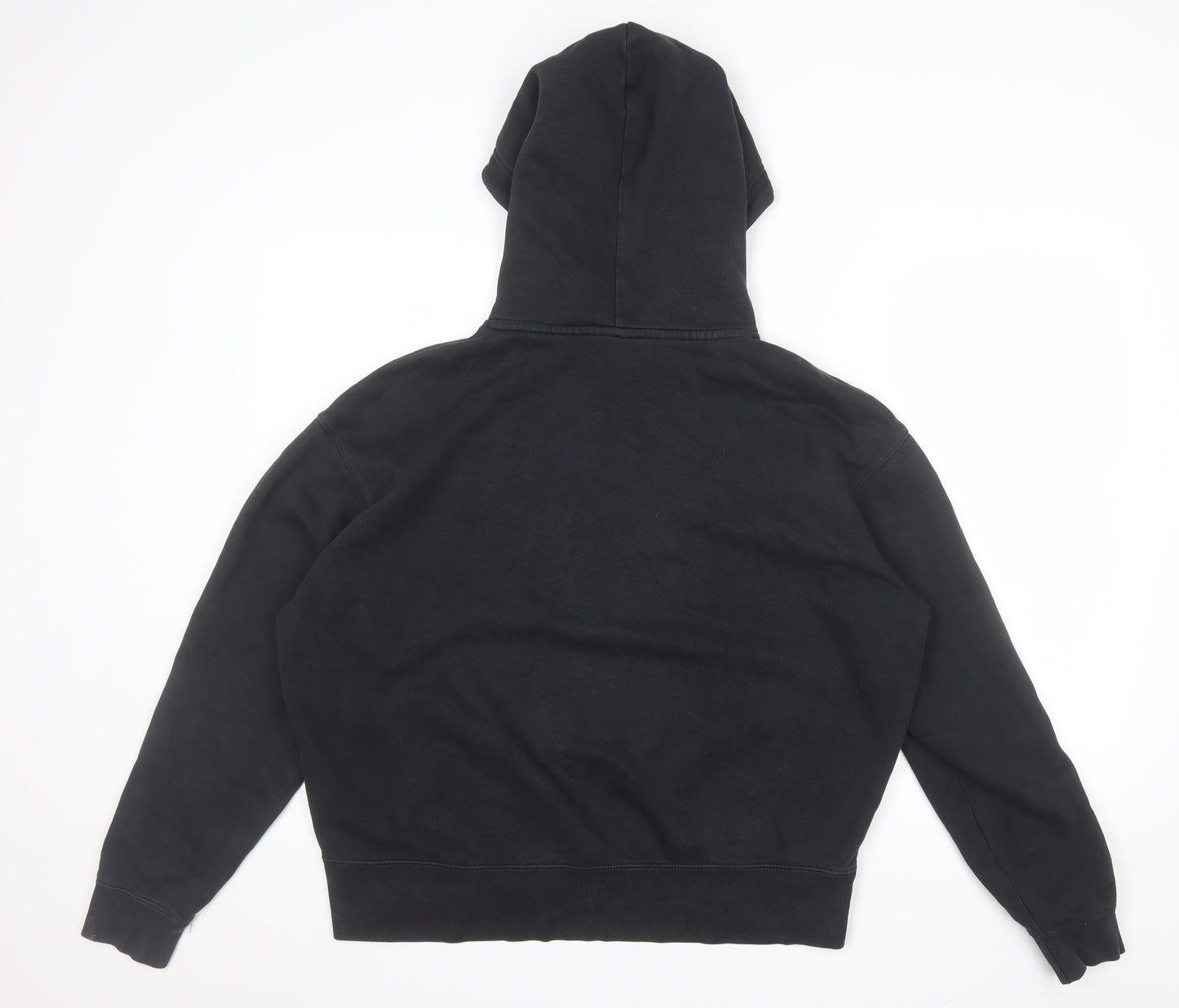 Nike Men's Black Pullover Hoodie Medium Fleece Logo Sportswear