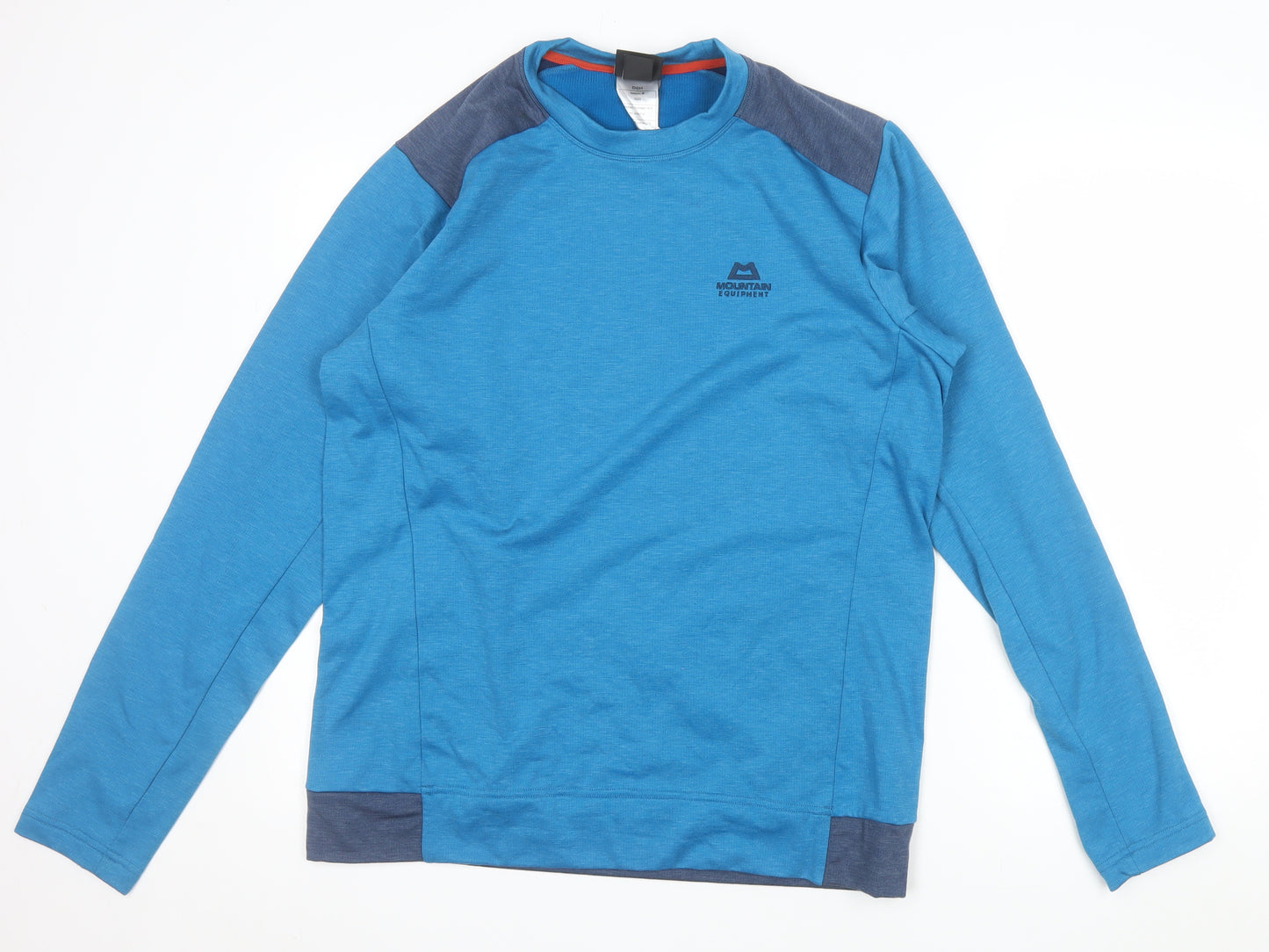 Mountain Equipment Men's Blue Crew Neck Pullover Sweatshirt L