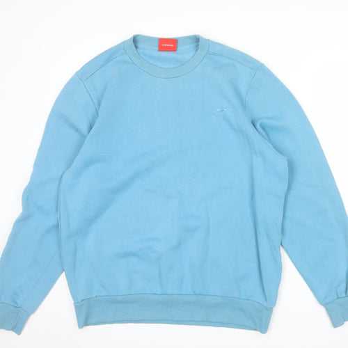 Slazenger Mens Blue Crew Neck Pullover Sweatshirt M Regular Fit