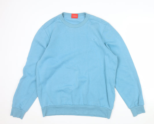 Slazenger Mens Blue Crew Neck Pullover Sweatshirt M Regular Fit