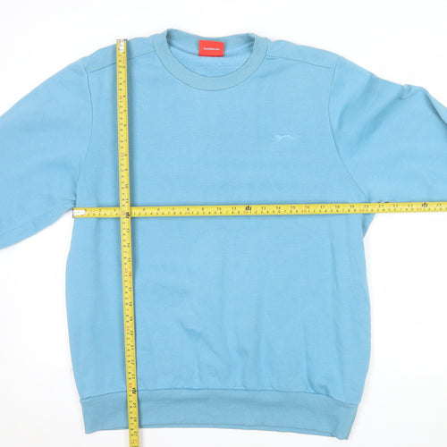 Slazenger Mens Blue Crew Neck Pullover Sweatshirt M Regular Fit
