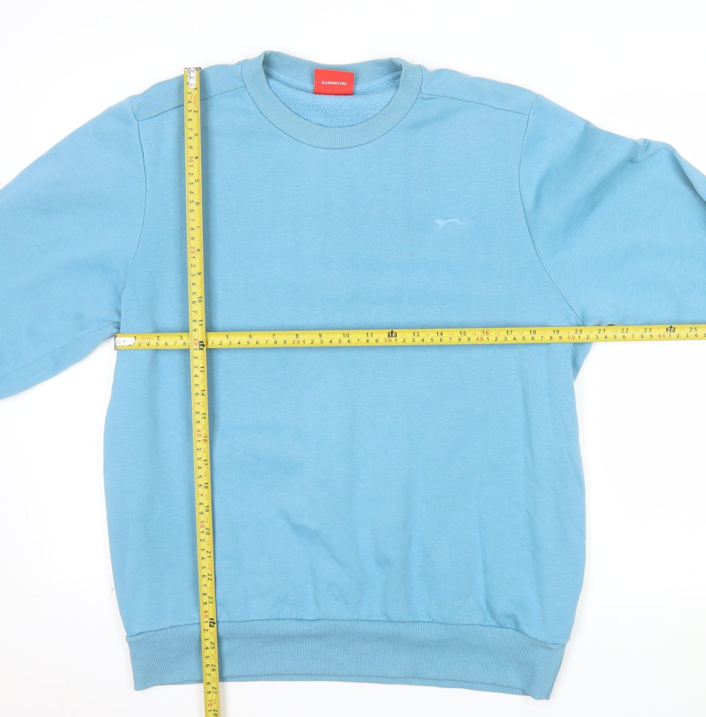 Slazenger Mens Blue Crew Neck Pullover Sweatshirt M Regular Fit
