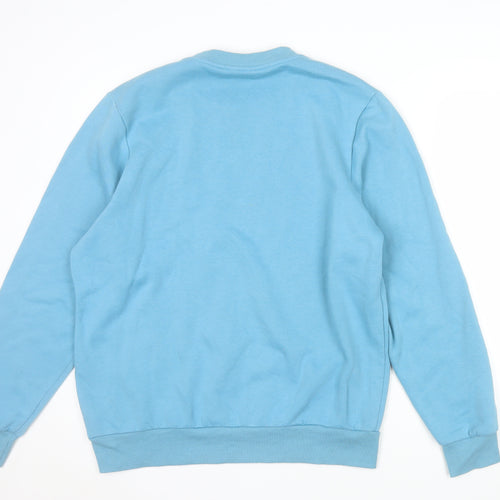 Slazenger Mens Blue Crew Neck Pullover Sweatshirt M Regular Fit