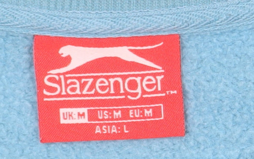 Slazenger Mens Blue Crew Neck Pullover Sweatshirt M Regular Fit
