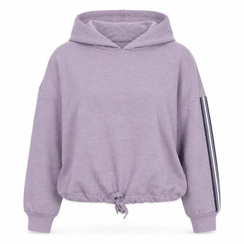 Marks and Spencer Women Purple XL Pullover Hoodie with Stripe Detail