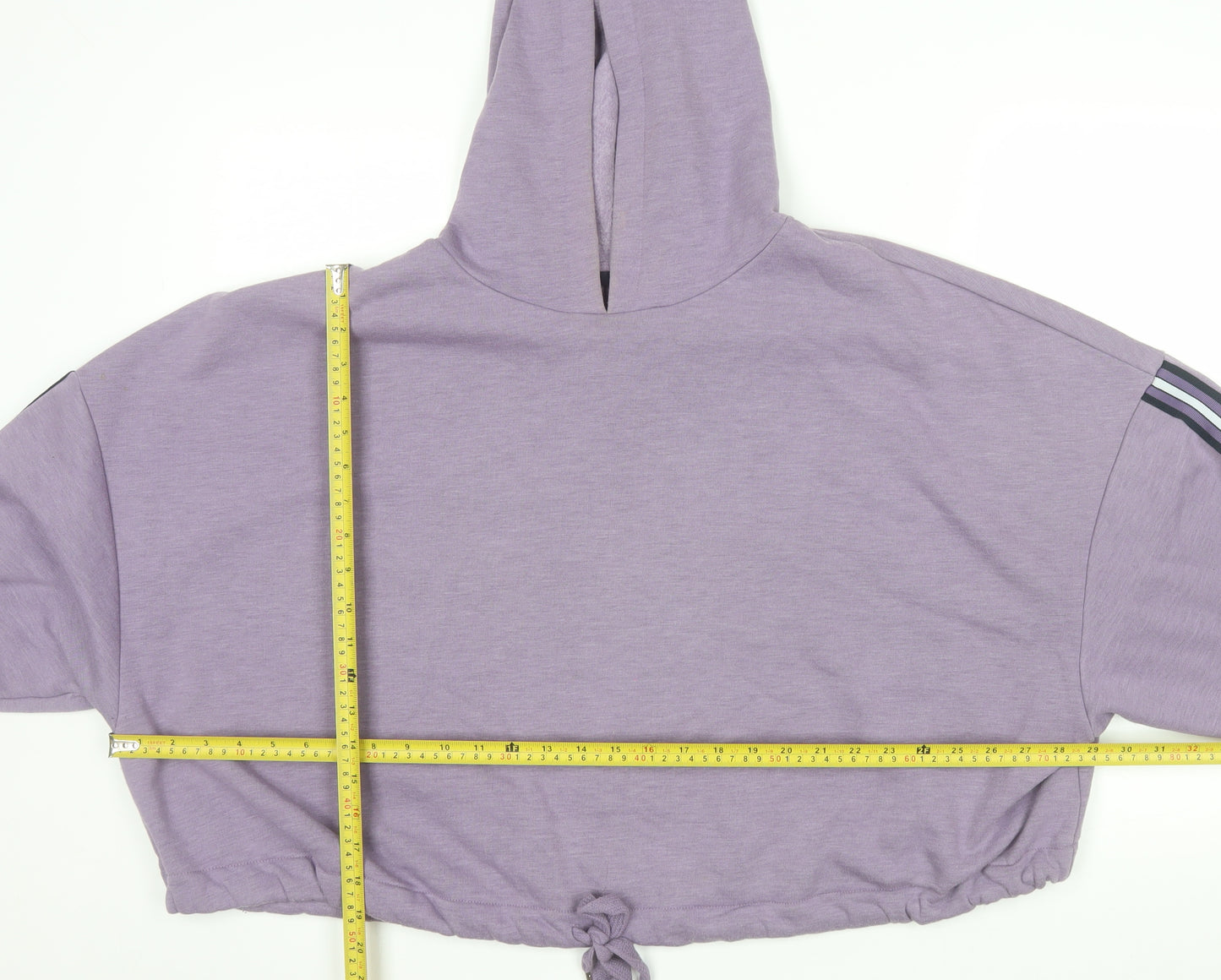 Marks and Spencer Women Purple XL Pullover Hoodie with Stripe Detail