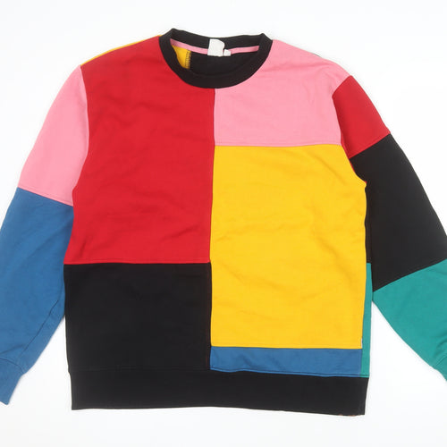 Vans Mens Multicoloured Crew Neck Pullover Sweatshirt Size L Retro Style