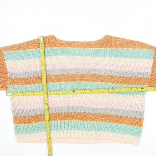 Billabong Womens Multicoloured Striped Knit Jumper Size L