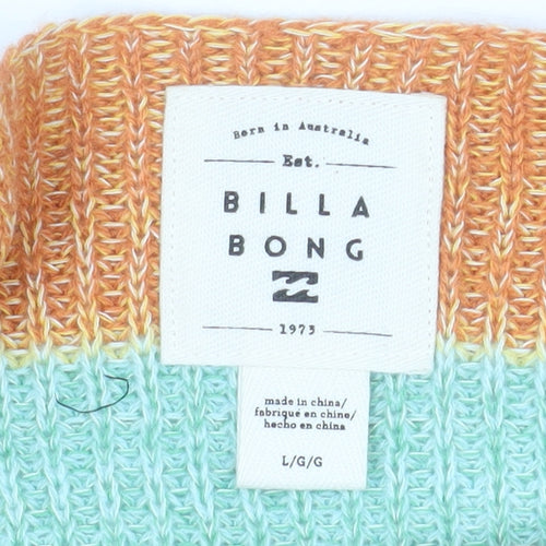Billabong Womens Multicoloured Striped Knit Jumper Size L