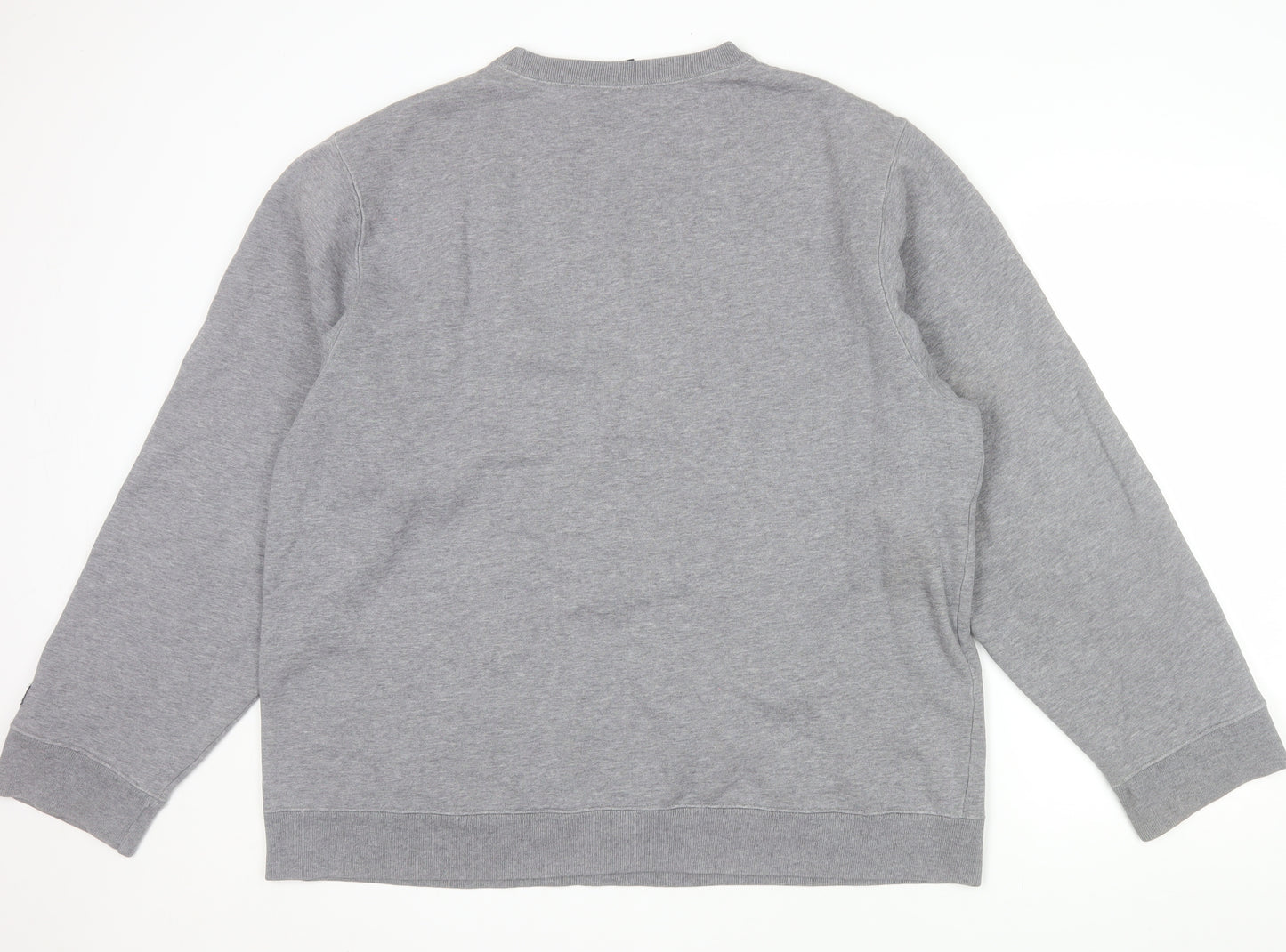 Nautica Mens Grey XL Pullover Crew Neck Logo Sweatshirt