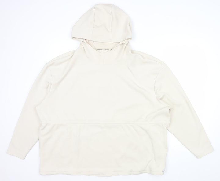 Marks and Spencer Women Beige Size 22 Pullover Hoodie Fleece