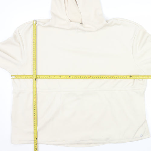 Marks and Spencer Women Beige Size 22 Pullover Hoodie Fleece