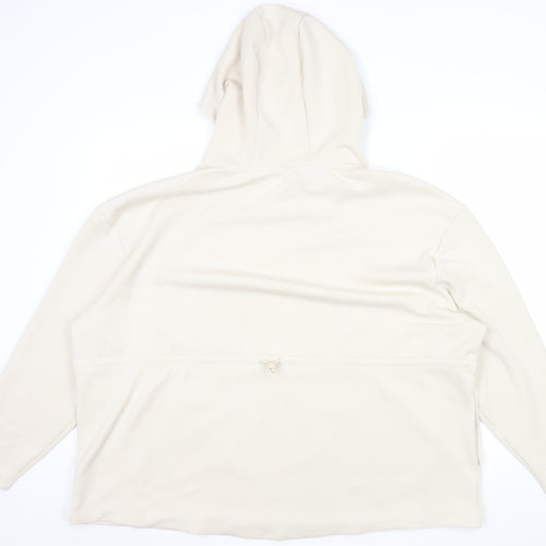 Marks and Spencer Women Beige Size 22 Pullover Hoodie Fleece