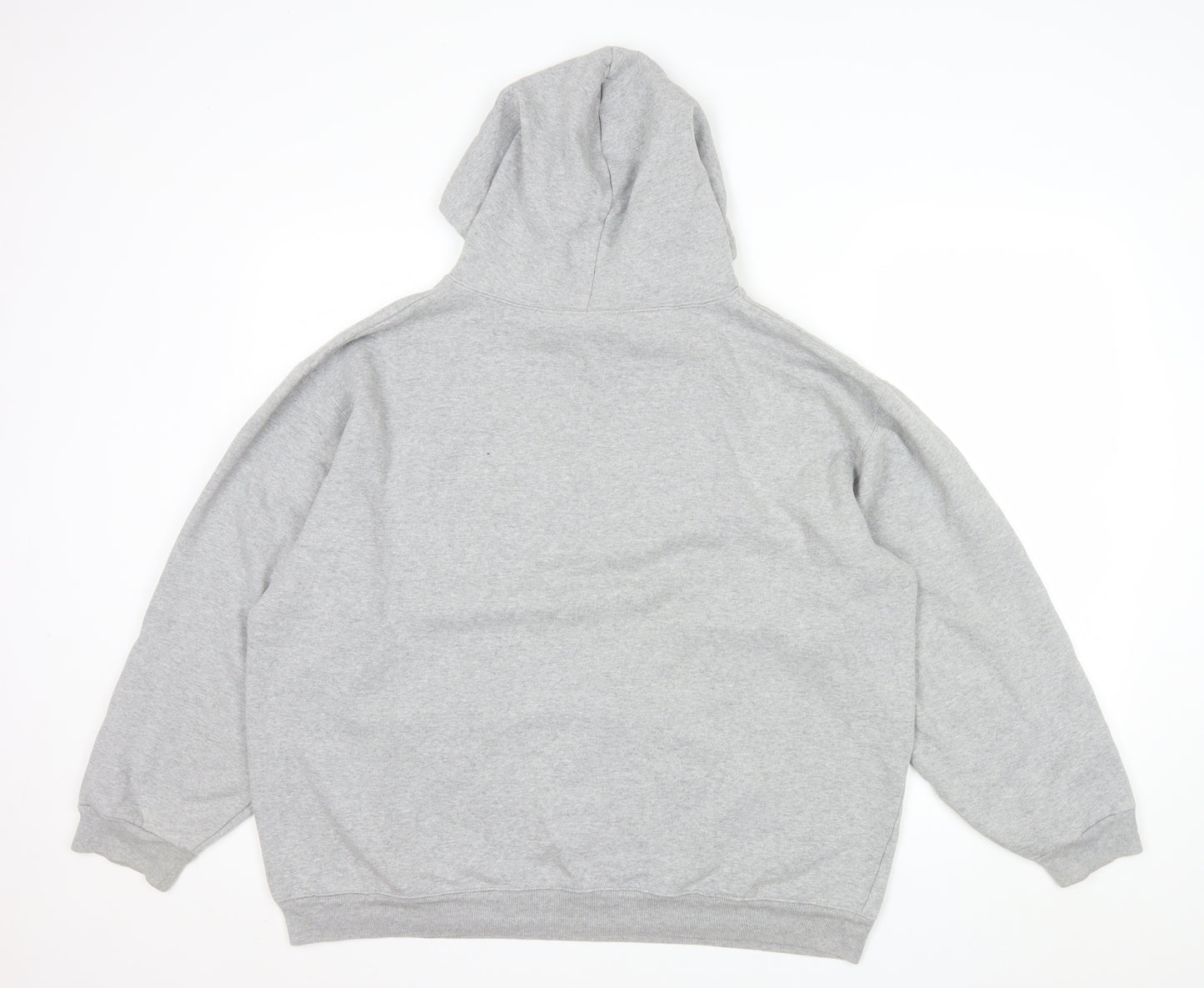 FDNY Men’s Grey Pullover Hoodie Size L Regular Fit Logo Sweatshirt
