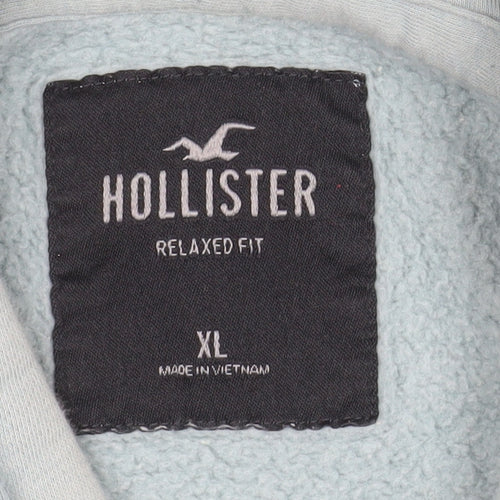 Hollister Men’s Blue XL Relaxed Fit Pullover Hoodie