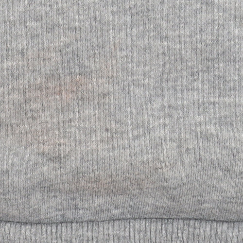 Puma Men's Grey Logo Pullover Hoodie Size M Regular Fit
