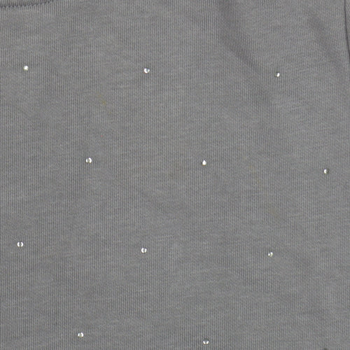 Next Women Grey Embellished Pullover Sweatshirt Size 14