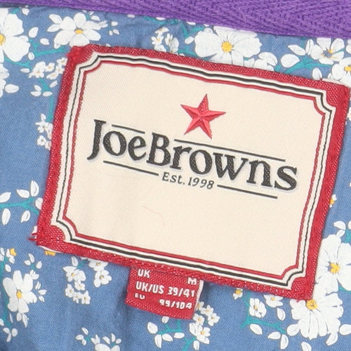 Joe Browns Women Blue 1/2 Zip Pullover Sweatshirt M 100% Cotton
