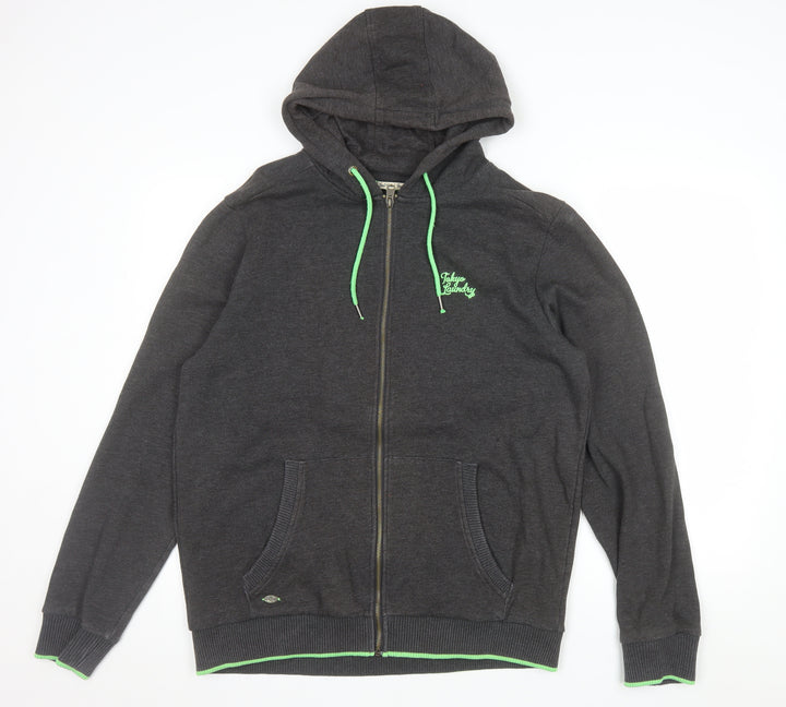 Tokyo Laundry Men's Grey Full Zip Hoodie Size M