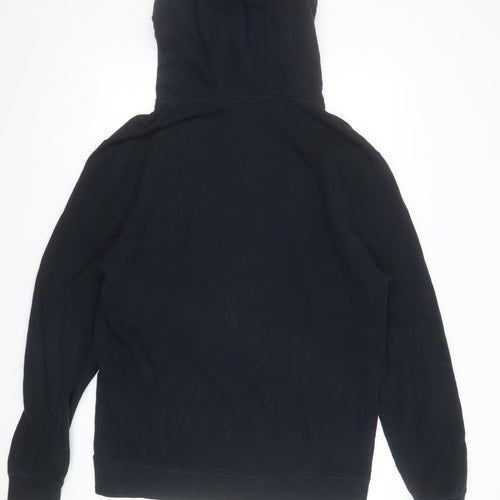 Jack Wills Men's Blue Pullover Hoodie M Logo Fleece Sweatshirt