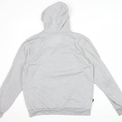 11 Degrees Mens Grey Pullover Hoodie Small Regular Fit