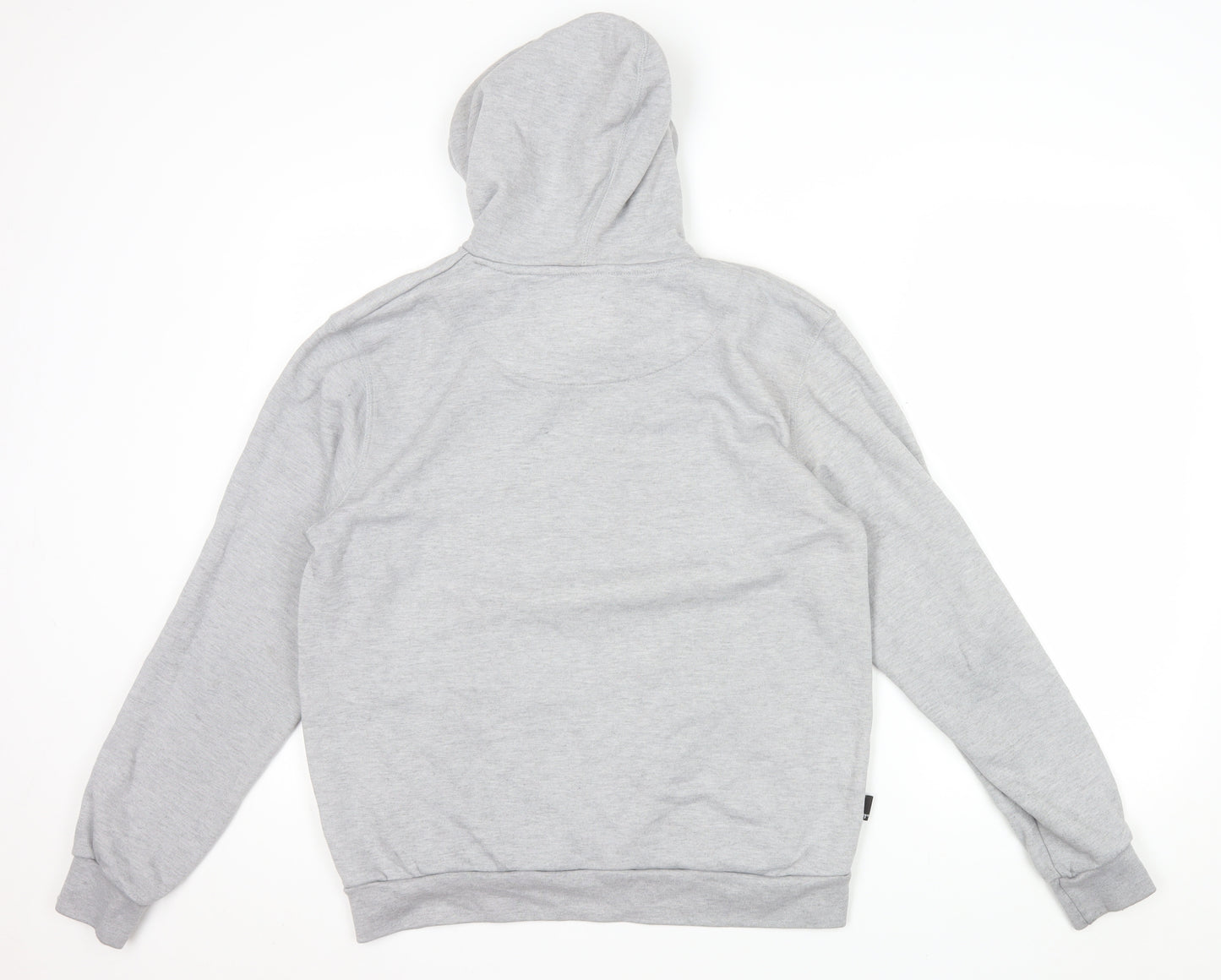 11 Degrees Mens Grey Pullover Hoodie Small Regular Fit