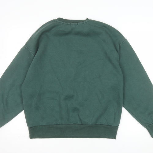 Stradivarius Womens Green Montana Pullover Sweatshirt XS