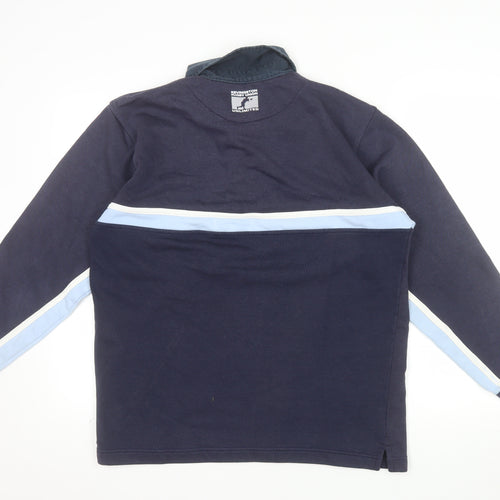 Kevingston Men's Blue Argentina Rugby Collared Sweatshirt M