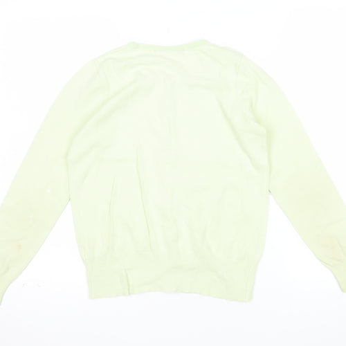 Marks and Spencer Women’s Green Cardigan Size 8 Crew Neck Knit