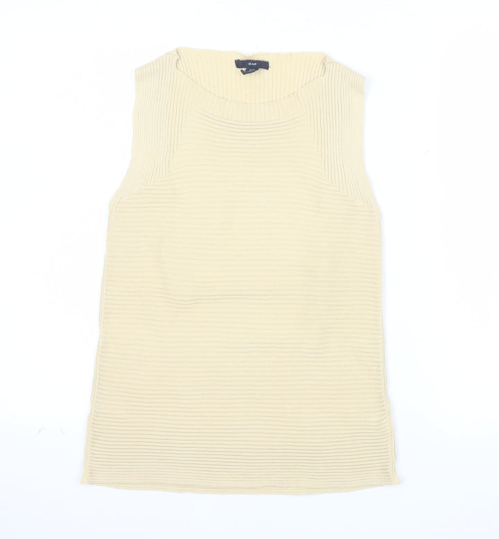 GAP Women's Beige Knit Sleeveless Tank Top Size M