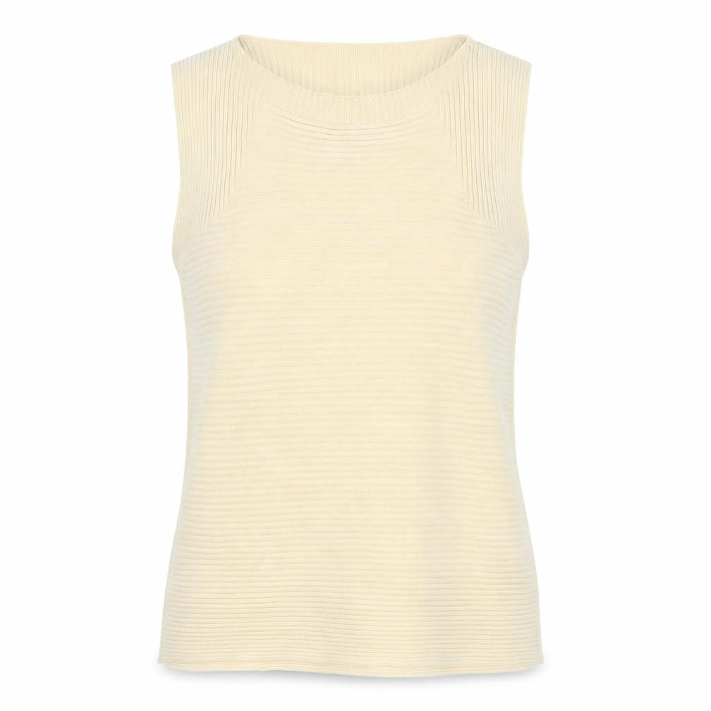 Gap Women's Beige Knit Sleeveless Tank Top Size M