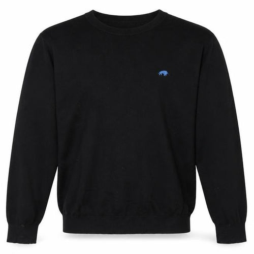 Raging Bull Men's Black Cotton Crew Neck Jumper XL