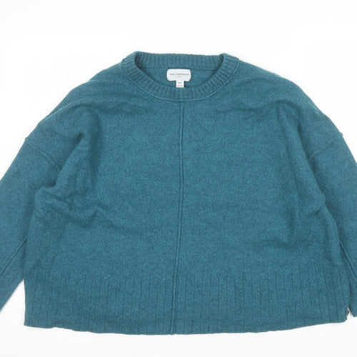 Next Women's Blue Lambswool Crew Neck Pullover Jumper 2XL