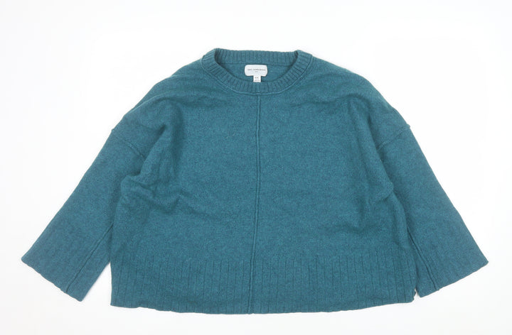 Next Women's Blue Lambswool Crew Neck Pullover Jumper 2XL