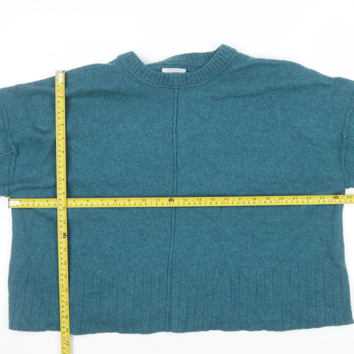 Next Women's Blue Lambswool Crew Neck Pullover Jumper 2XL