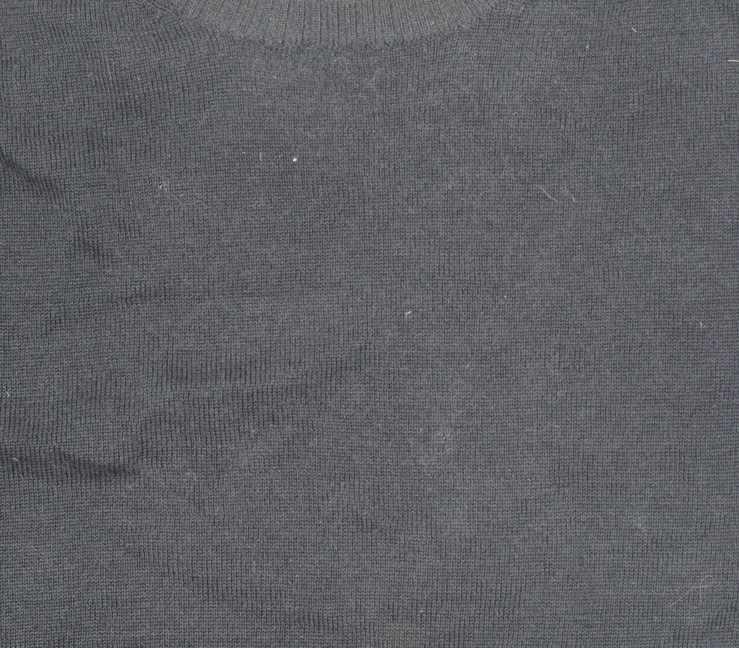 Jaeger Men Blue XL Merino Silk Crew Neck Jumper