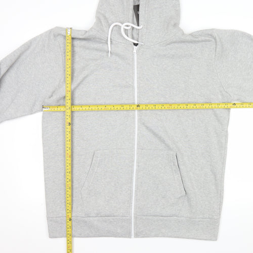 Nouvelle Collection Women Grey Full Zip Hoodie Size 22-24 Plus Polyester