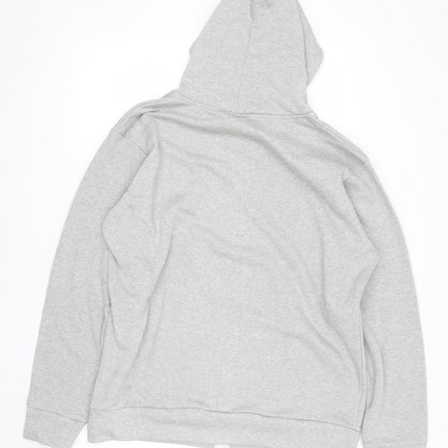 Nouvelle Collection Women Grey Full Zip Hoodie Size 22-24 Plus Polyester