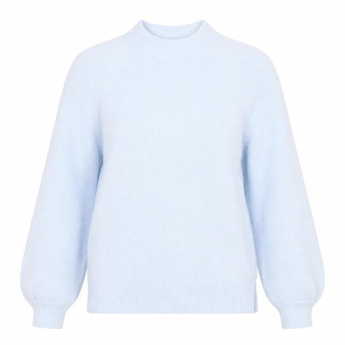 Marks and Spencer Women’s Blue Mock Neck Knit Jumper Size S
