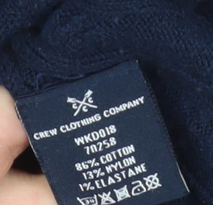 Crew Clothing Company Women's Blue Size 10 Cable-Knit Cardigan