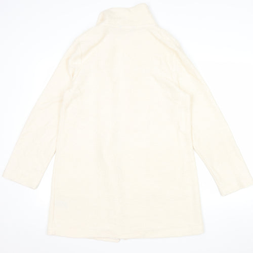 George Women's Beige Knit Coatigan UK 12 Open Front Long Sleeve