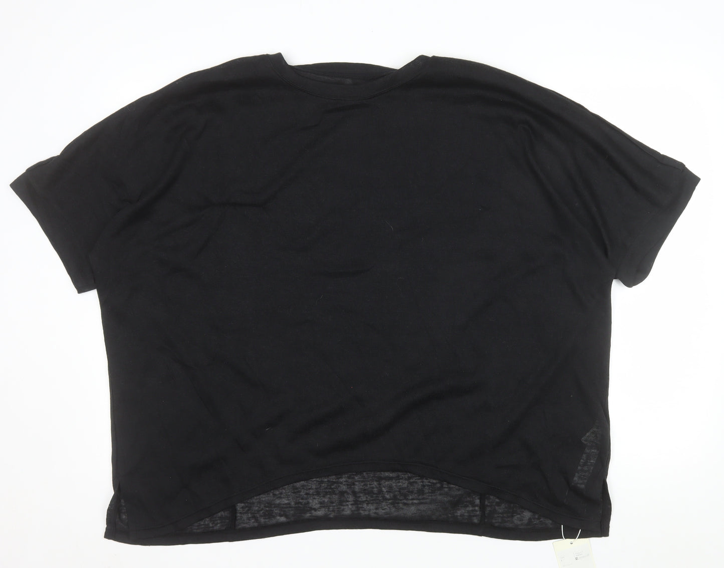 Halara Women's Black L Basic Relaxed Fit Short Sleeve T-Shirt