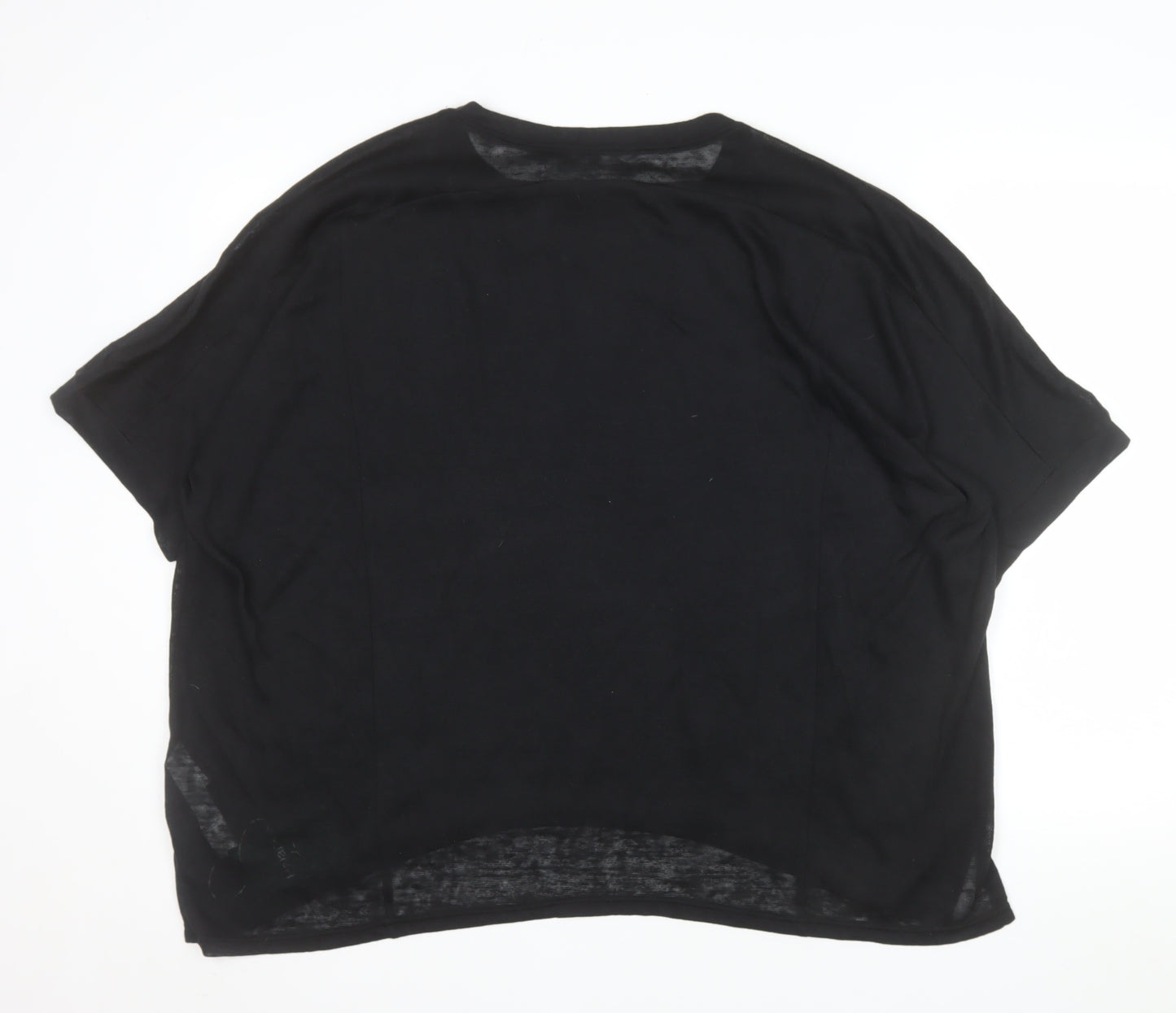 Halara Women's Black L Basic Relaxed Fit Short Sleeve T-Shirt