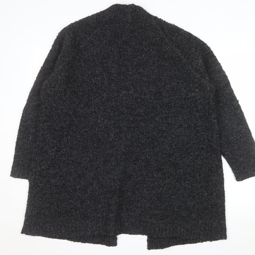New Look Women Black Chunky Knit Longline Cardigan Size S