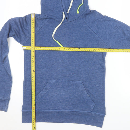 Sundry Womens Blue Pullover Hoodie Cotton Blend Size M