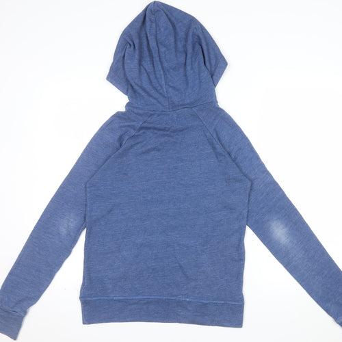 Sundry Womens Blue Pullover Hoodie Cotton Blend Size M