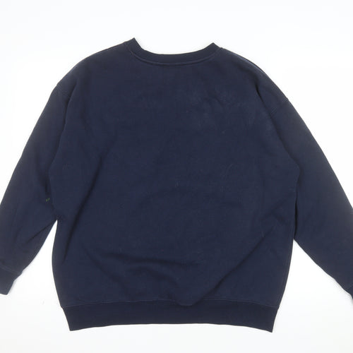 New Look Women's Navy Manhattan Crew Neck Sweatshirt Size M
